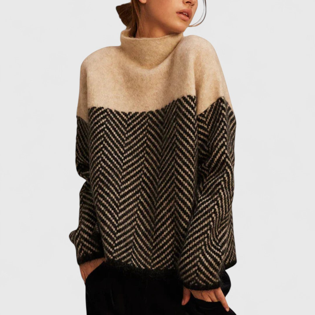 Amelia - Elegancki, oversize'owy sweter