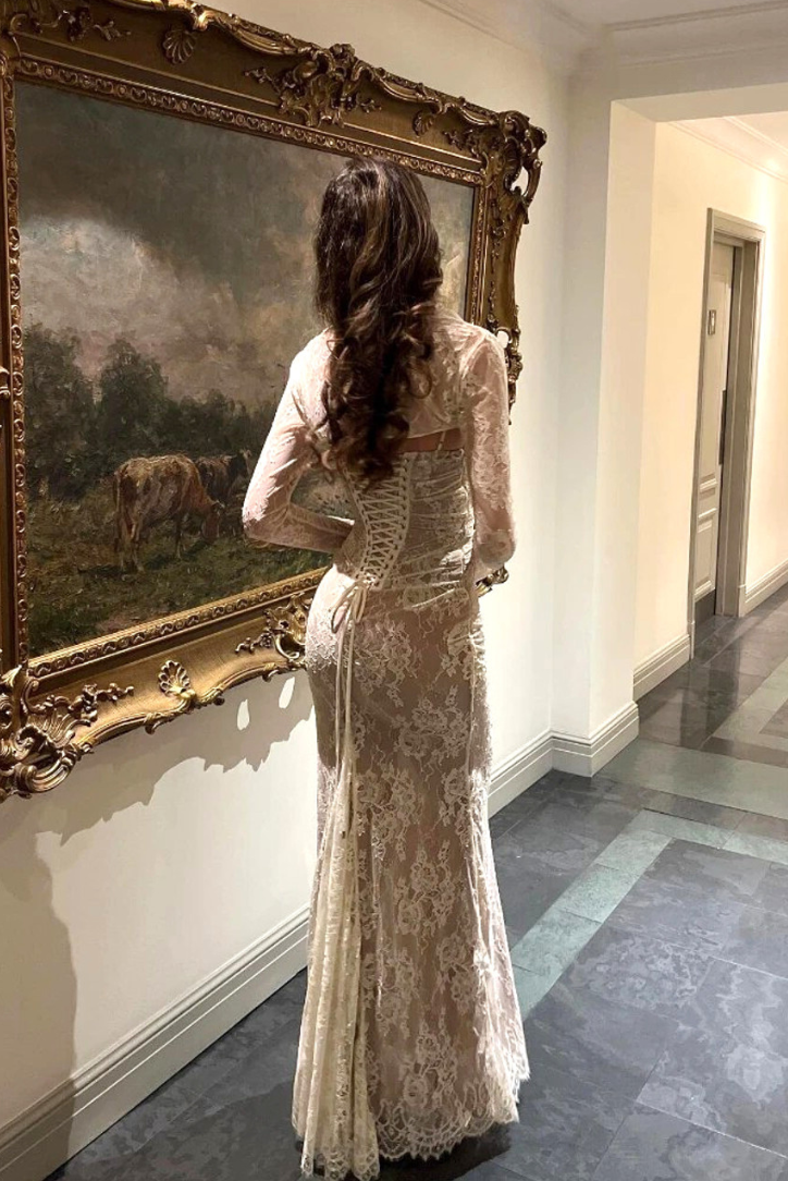 Alice | Koronkowa sukienka maxi