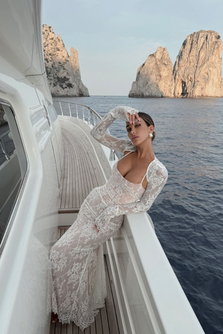 Alice | Koronkowa sukienka maxi
