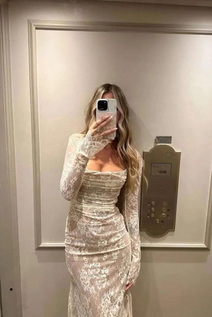 Alice | Koronkowa sukienka maxi
