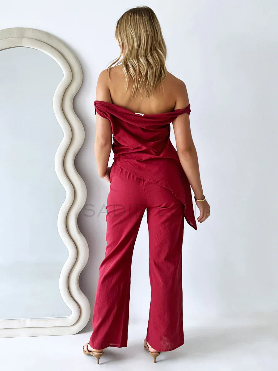 Aya Linnen Co-Ord Set