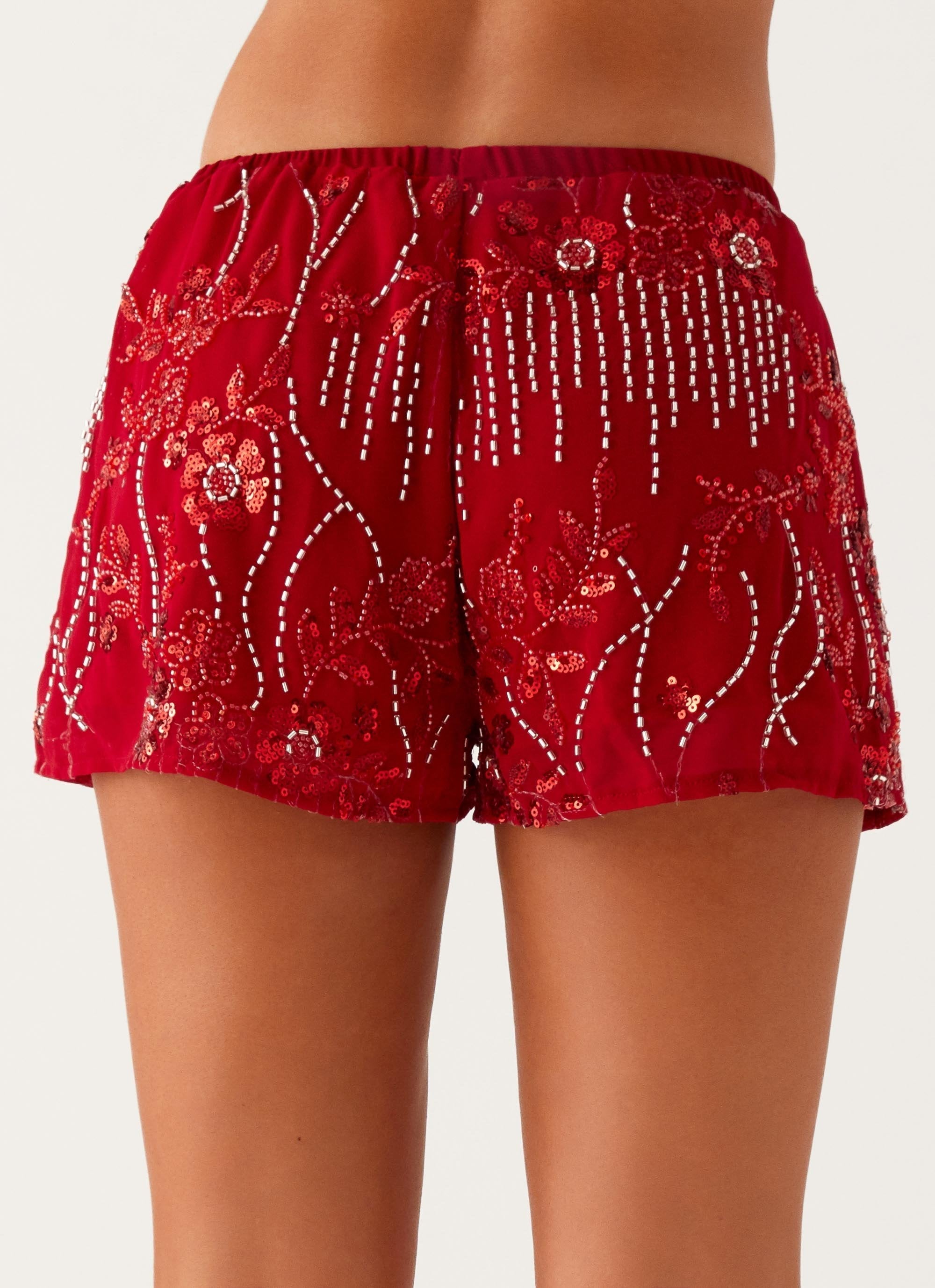 Sequin Mini Shorts