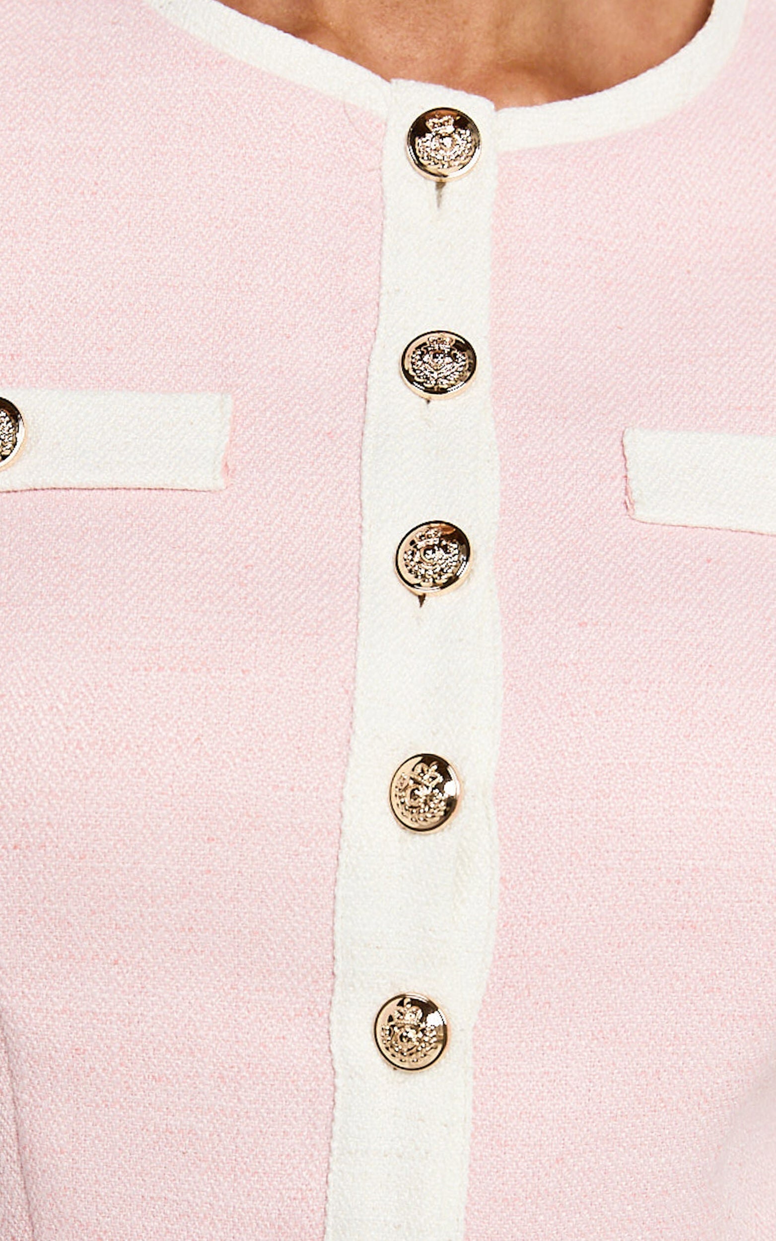 Roze Blush Bouclé Co-ord
