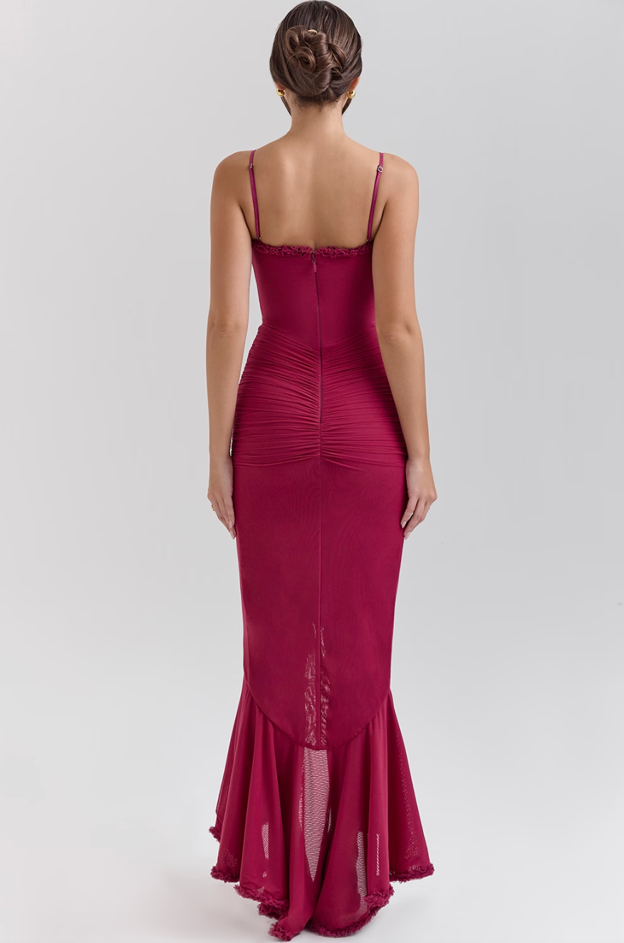 Ruby | Urocza, marszczona suknia