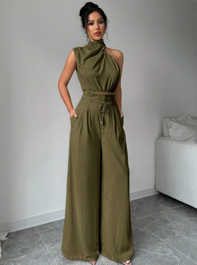 Solene Halter Two-Piece Set: