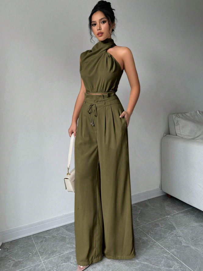 Solene Halter Two-Piece Set:
