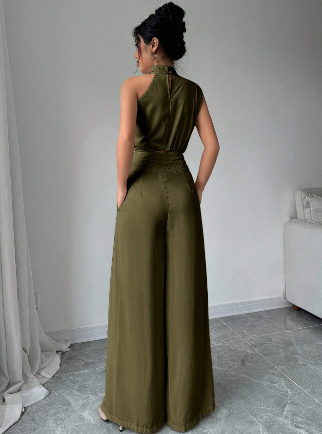 Solene Halter Two-Piece Set: