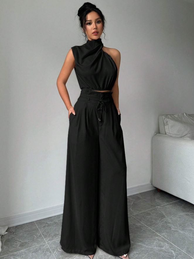 Solene Halter Two-Piece Set: