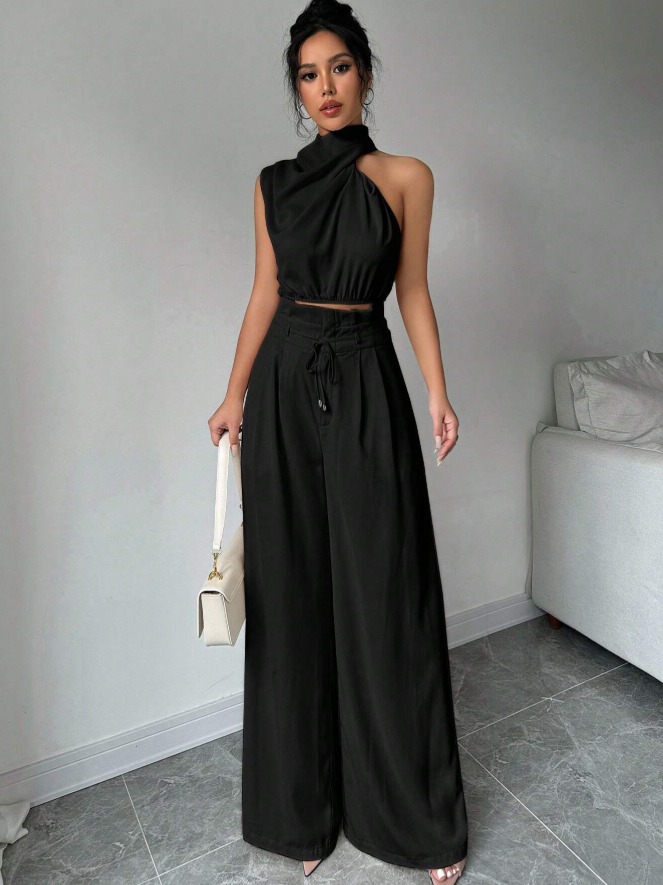 Solene Halter Two-Piece Set: