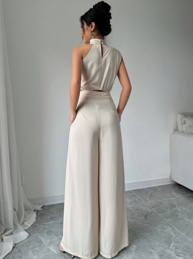 Solene Halter Two-Piece Set: