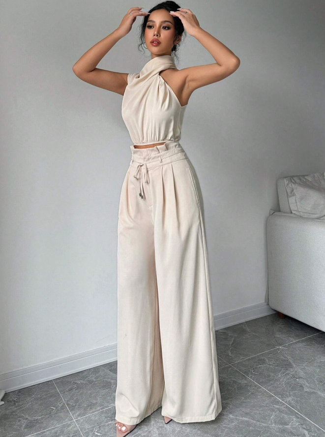 Solene Halter Two-Piece Set: