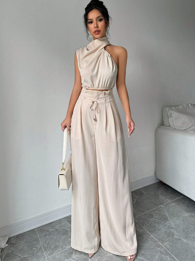 Solene Halter Two-Piece Set: