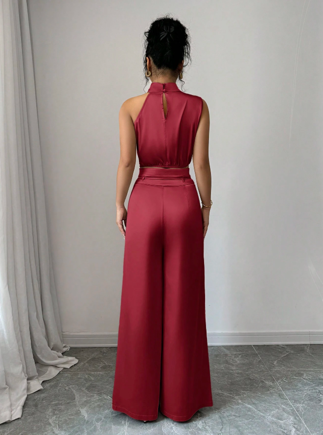 Solene Halter Two-Piece Set: