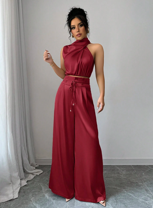 Solene Halter Two-Piece Set:
