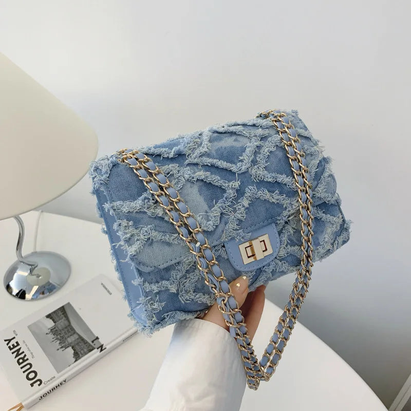 Torba Eleni Quilted Denim