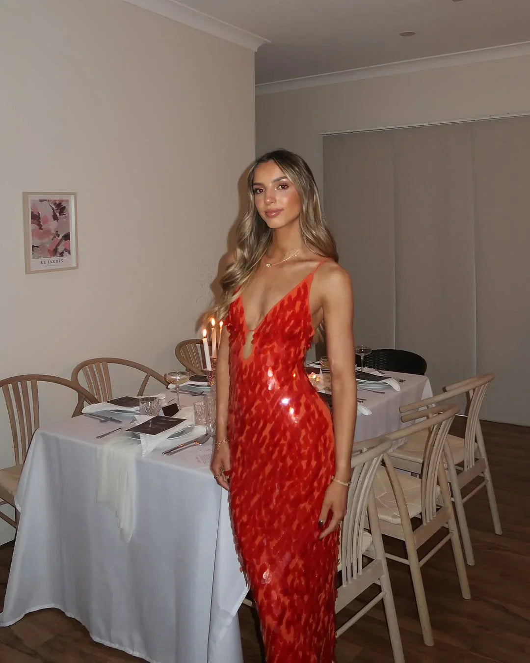 Sukienka Vicky z cekinami maxi