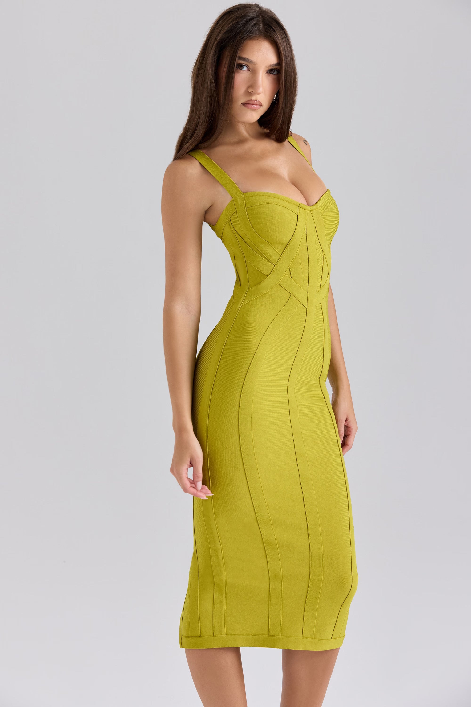 Annelise Curve-Sculpt Bandage Midi Jurk