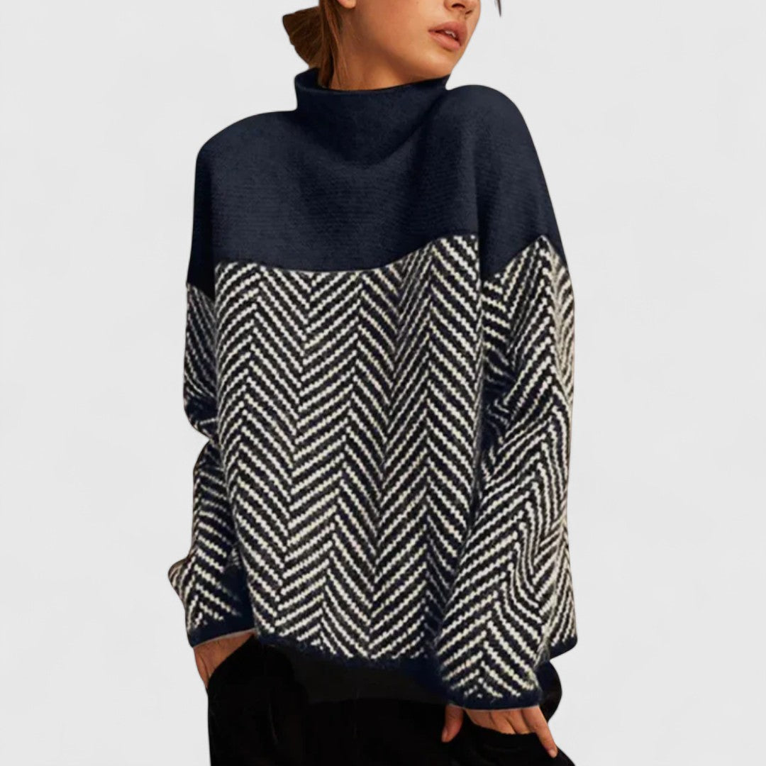 Amelia - Elegancki, oversize'owy sweter