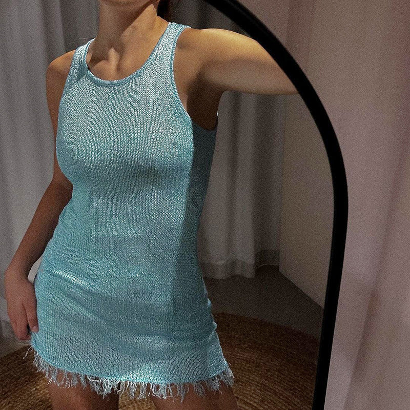 Eliza | Błyszcząca mini sukienka