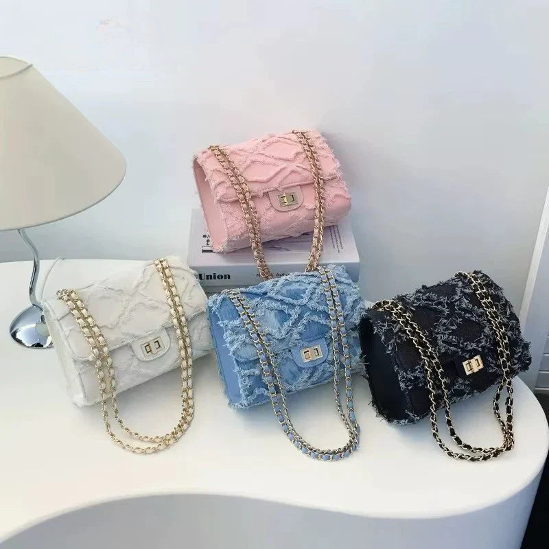 Torba Eleni Quilted Denim