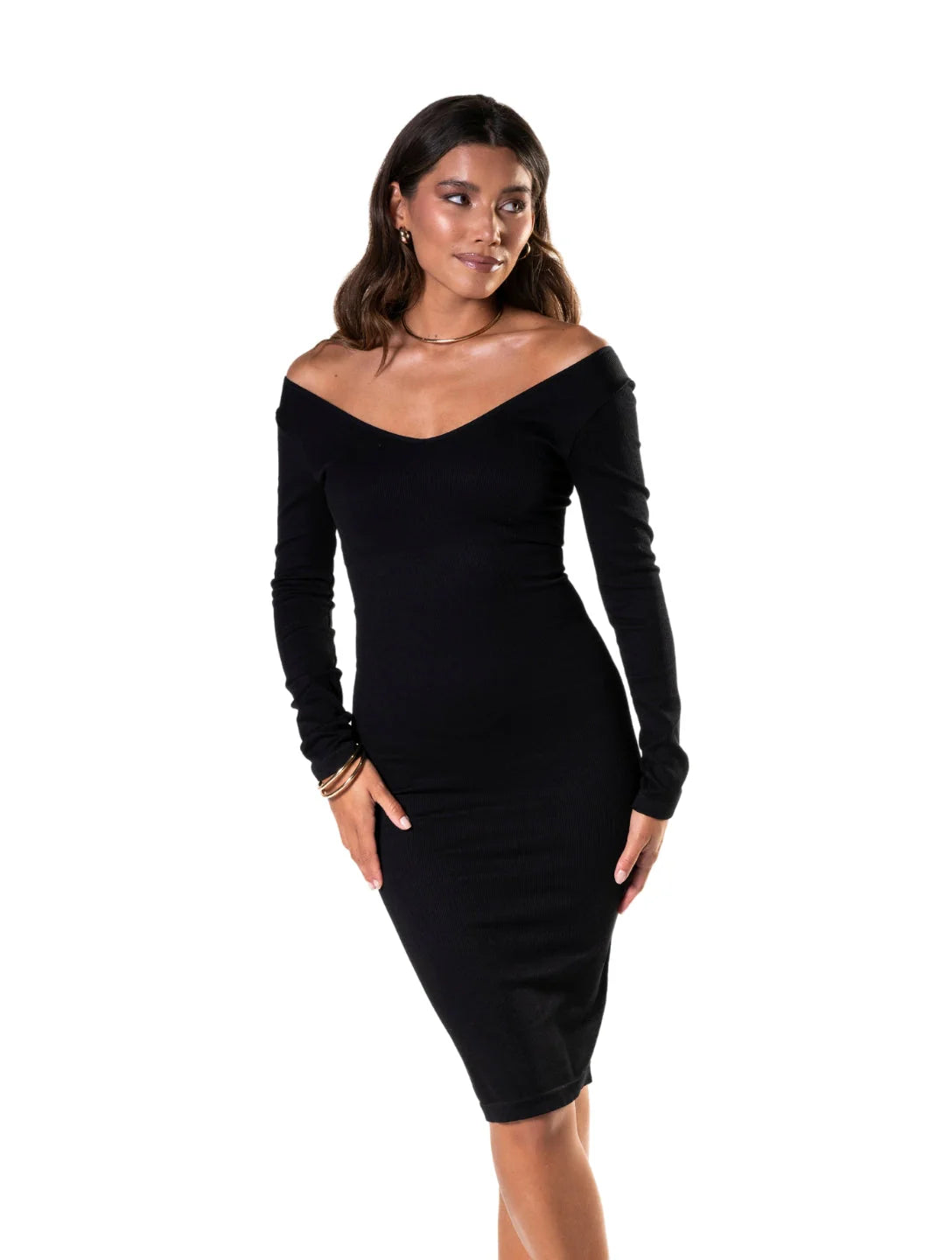 Valena - Elegancka sukienka z dekoltem w serek