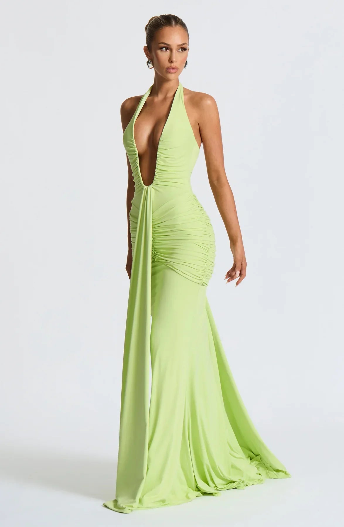 Satynowa sukienka maxi Daisy