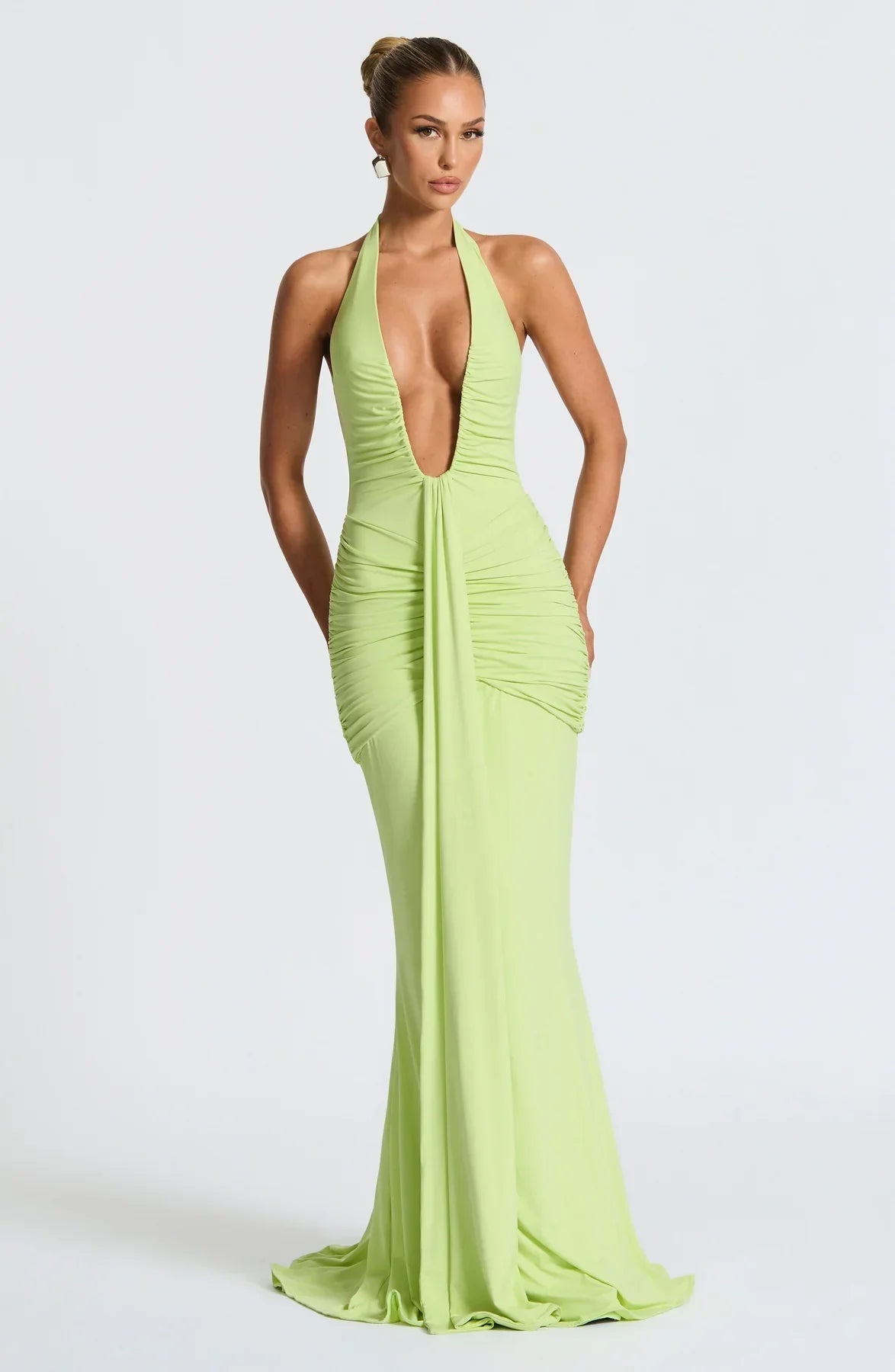 Satynowa sukienka maxi Daisy