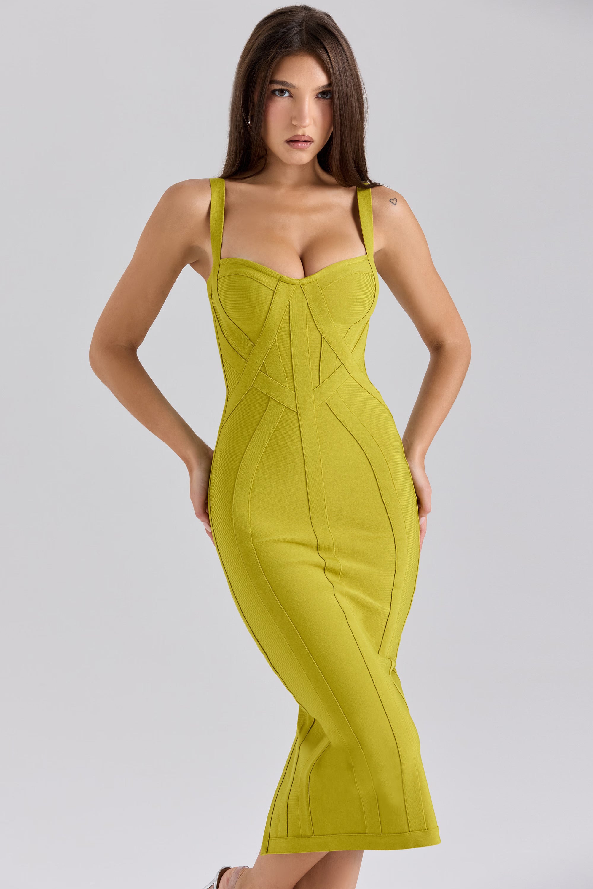 Annelise Curve-Sculpt Bandage Midi Jurk